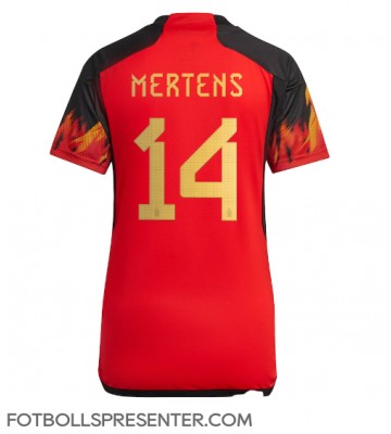 Belgien Dries Mertens #14 Hemma Matchtröja Dam VM 2022 Kortärmad